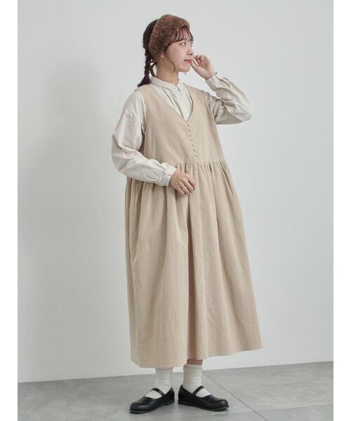 TSUHARU by Samansa Mos2 ワンピース 「WEB限定 Sサイズ」コール天