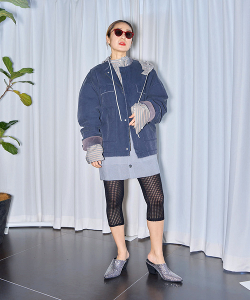 CITYSHOP（シティショップ） ノーカラージャケット FREE ネイビー