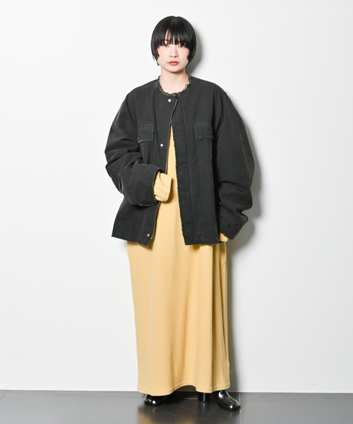 CITYSHOP（シティショップ） ノーカラージャケット FREE ネイビー