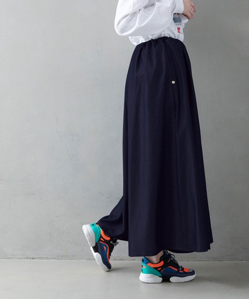 「MARECHAL TERRE」 イージーパンツ MEDIUM グリーン レディース_画像2