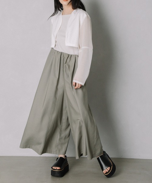 「MARECHAL TERRE」 イージーパンツ MEDIUM グリーン レディース_画像7