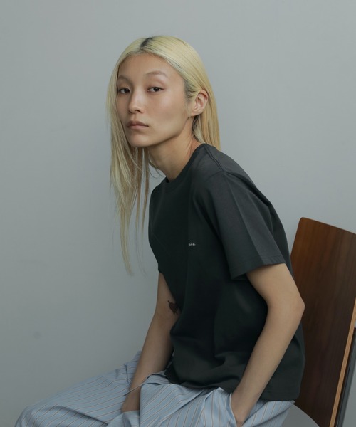 「anuke」 半袖Tシャツ FREE ホワイト レディース_画像2