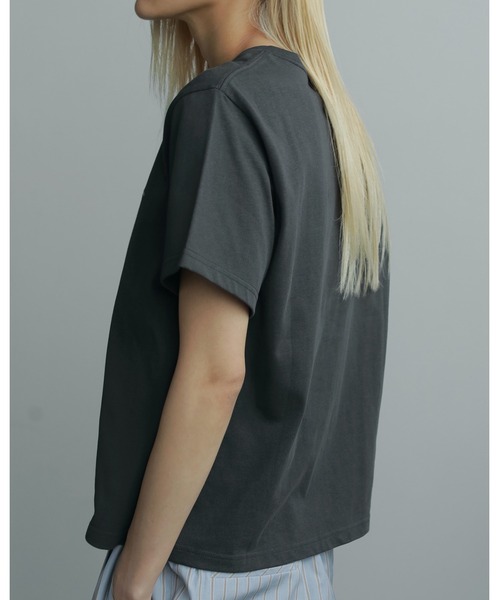 「anuke」 半袖Tシャツ FREE ホワイト レディース_画像3