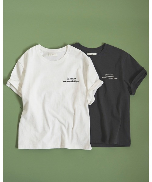 「anuke」 半袖Tシャツ FREE ホワイト レディース_画像6