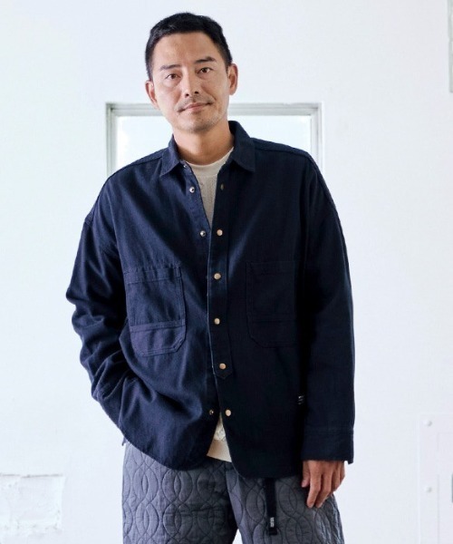 Sunny clouds（サニークラウズ） シャツ 黒カルゼのワークシャツ