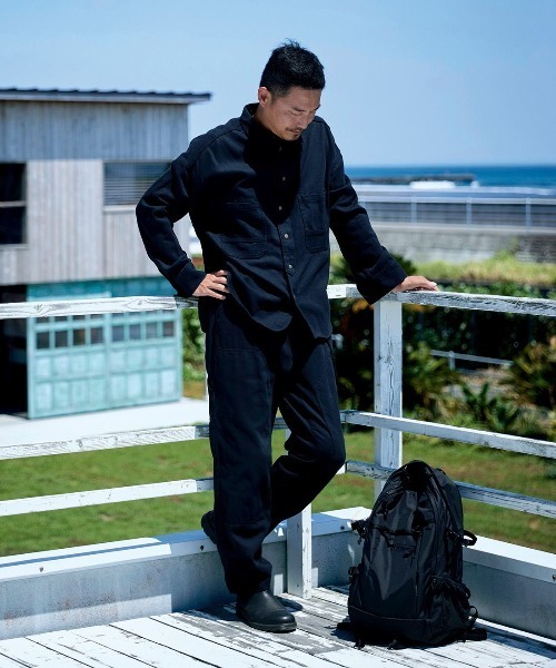 Sunny clouds（サニークラウズ） シャツ 黒カルゼのワークシャツ