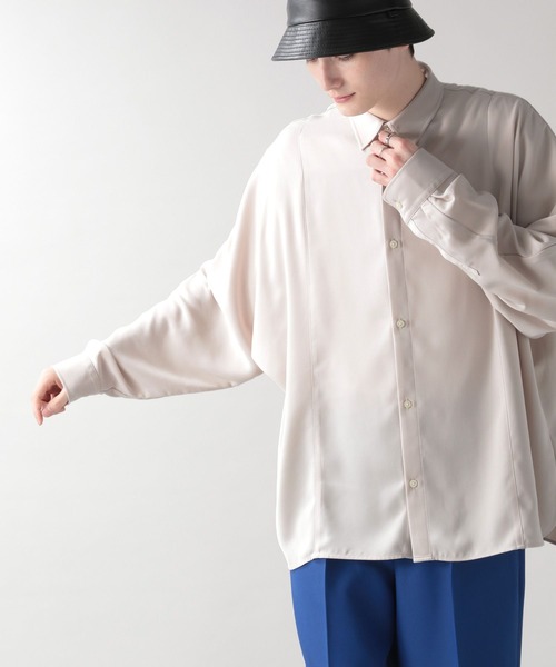 「RAGEBLUE」 長袖シャツ MEDIUM ライトブルー メンズ_画像2