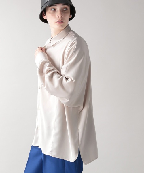 「RAGEBLUE」 長袖シャツ MEDIUM ライトブルー メンズ_画像3