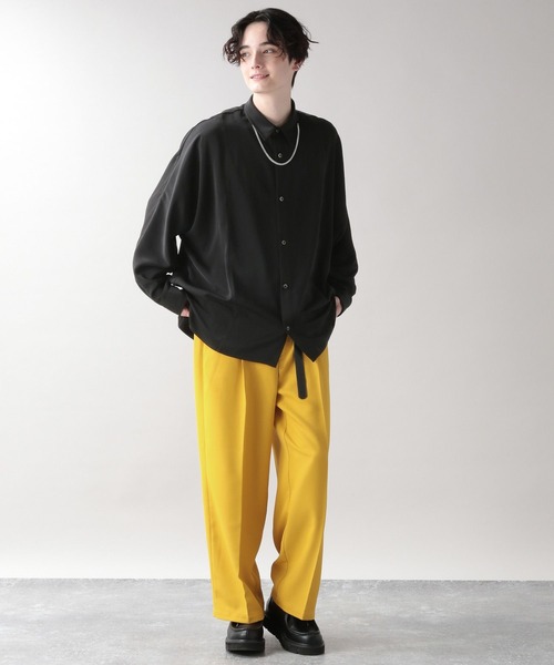 「RAGEBLUE」 長袖シャツ MEDIUM ライトブルー メンズ_画像4