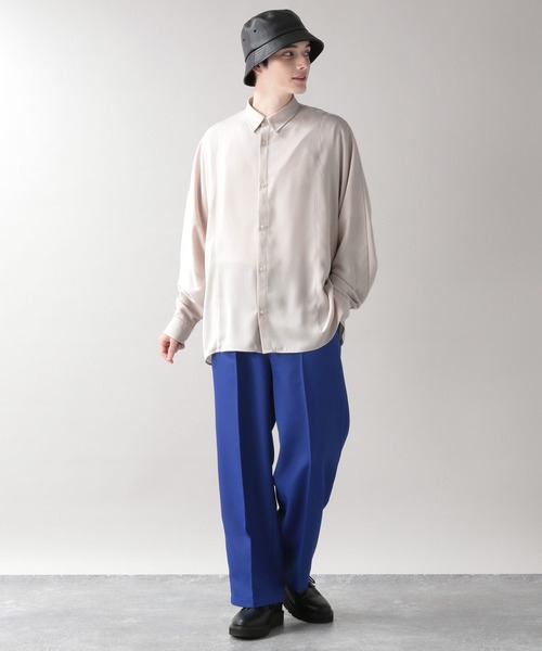 「RAGEBLUE」 長袖シャツ MEDIUM ライトブルー メンズ_画像5