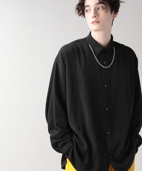 「RAGEBLUE」 長袖シャツ MEDIUM ライトブルー メンズ_画像9