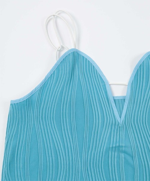 「miette」 キャミソールワンピース FREE ライトブルー レディース_画像4