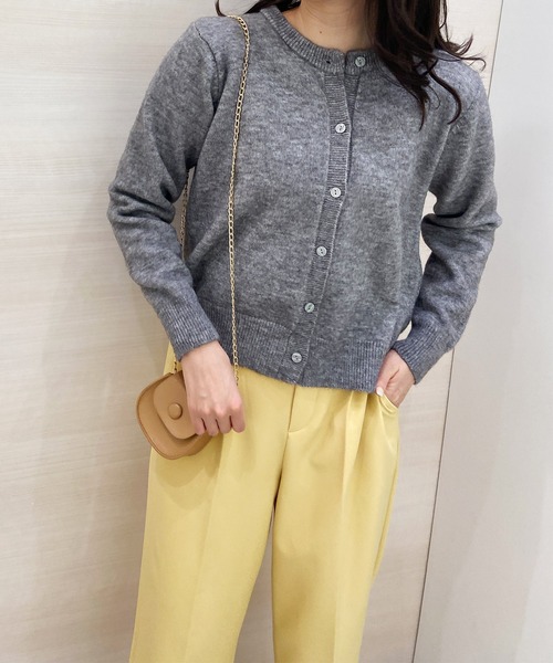 「solleim」 ニットカーディガン M グレー レディース_画像9