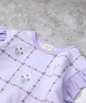 チュニック 「綿100%」花刺繍 ベスト風ドッ...の詳細画像3