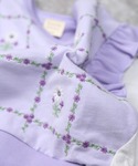 チュニック 「綿100%」花刺繍 ベスト風ドッ...の詳細画像5