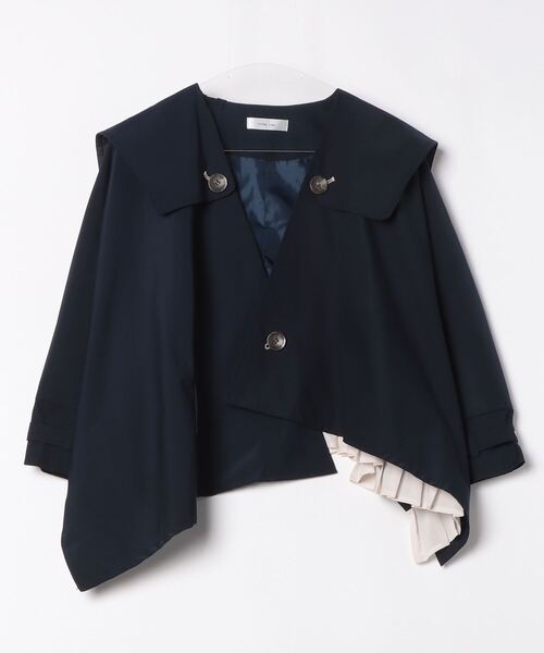 Eimee Law（エイミーロウ） ノーカラージャケット 38 ネイビー