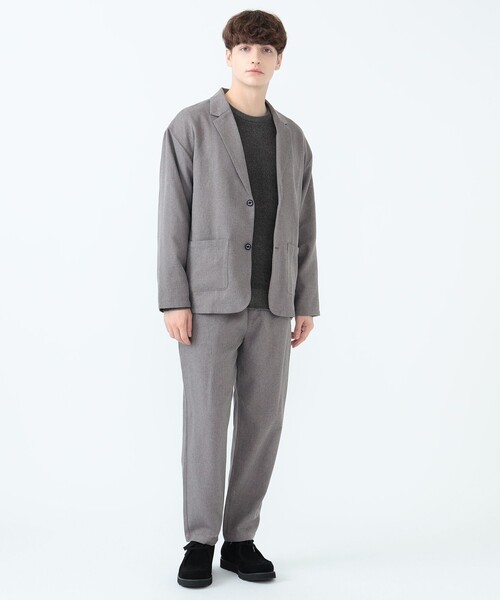 BEAMS HEART フランネルスーツ グレー M BEAMS HEART フランネルスーツ