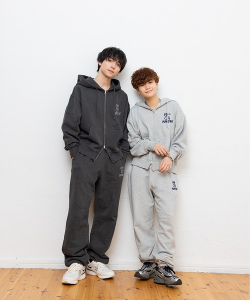 kaoyorinakami パーカー peace boy zip hoodie / ピースボーイジップ