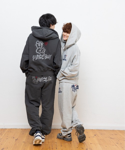 kaoyorinakami パーカー peace boy zip hoodie / ピースボーイジップ