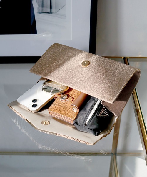 「GIRL」 クラッチバッグ FREE ゴールド レディース_画像4