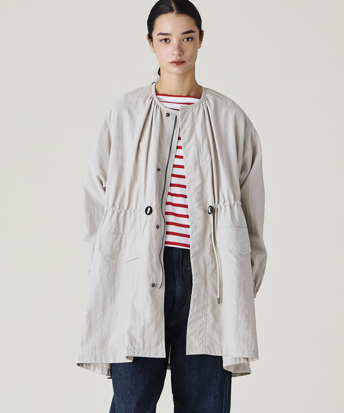 LE GLAZIK（ルグラジック） ノーカラーコート コート | ナイロン ノー