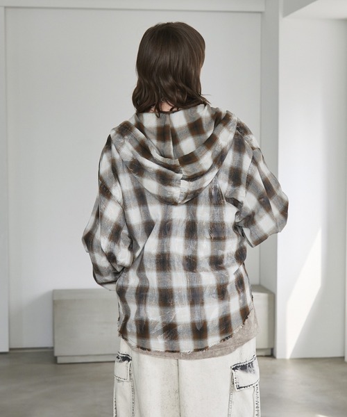 「Spielio」 長袖シャツ S ブラウン メンズ_画像6