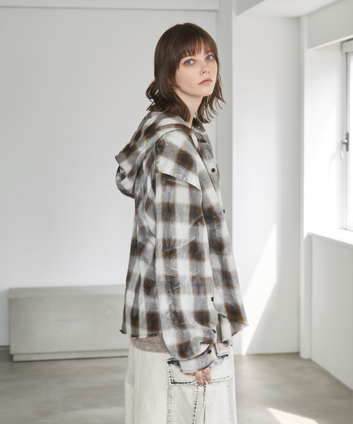 「Spielio」 長袖シャツ S ブラウン メンズ_画像9