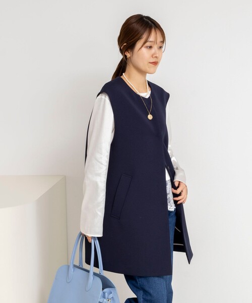 NOLLEY'S（ノーリーズ） ベスト ジレ ウォッシャブル撥水トリプル