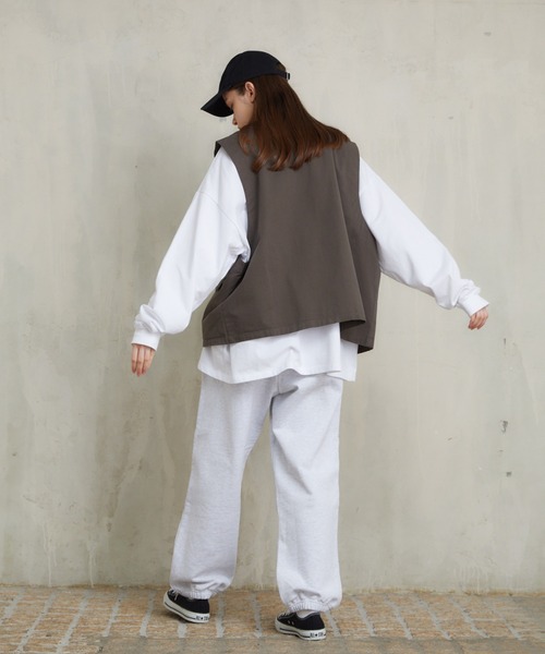 「flaner」 ベスト LARGE ベージュ レディース_画像2