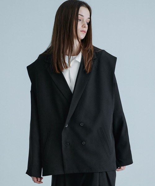 「SOCCE」 テーラードジャケット S チャコール メンズ_画像2