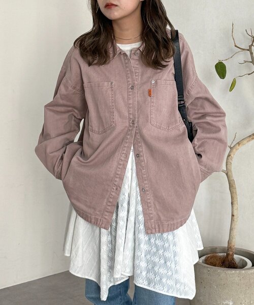 ガニー デニムシャツ ビッグカラー ブラウス カットソー 長袖  M 水色 楽天市場】GANNI ガニー 長袖 Tシャツ Future Heavy Jersey Rose Long