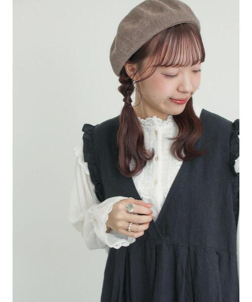 Samansa Mos2(サマンサモスモス) ワンピース 「Cross×Linen」肩 Samansa Mos2(サマンサモスモス) ワンピース 「Cross×Linen」肩