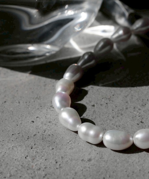 ネックレス クリップ フレーム パール ネックレス /  Clip frame pearl necklace レディースの画像
