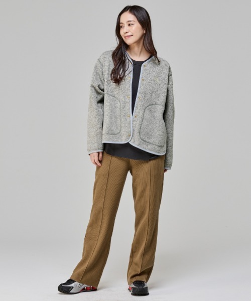 「KRIFF MAYER Lady's Collection」 カーディガン MEDIUM オリーブ レディース_画像5