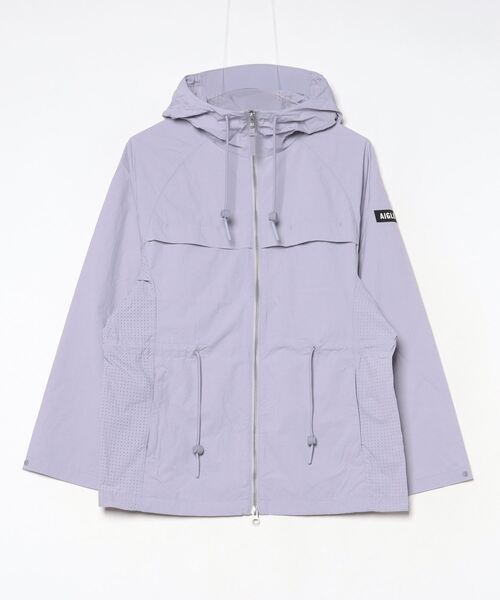 「AIGLE」 ナイロンブルゾン X-SMALL パープル レディース_1