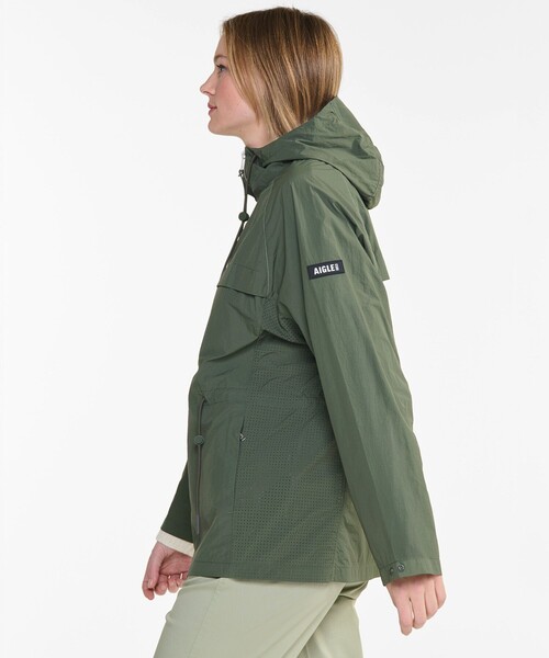「AIGLE」 ナイロンブルゾン X-SMALL パープル レディース_3