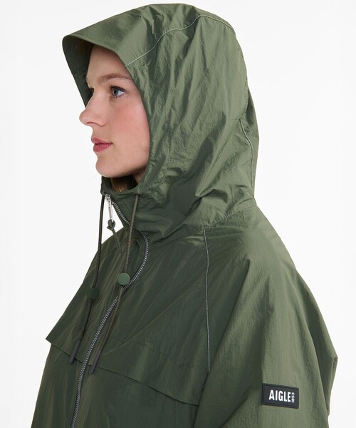 「AIGLE」 ナイロンブルゾン X-SMALL パープル レディース_5