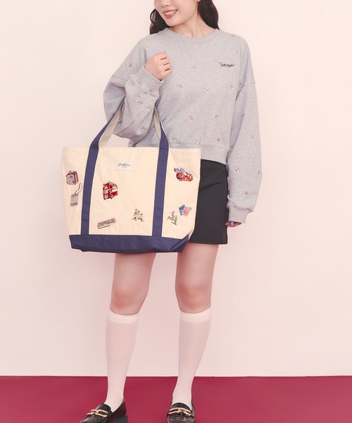Cath Kidston（キャス・キッドソン） トレーナー スウェット 総柄刺繍