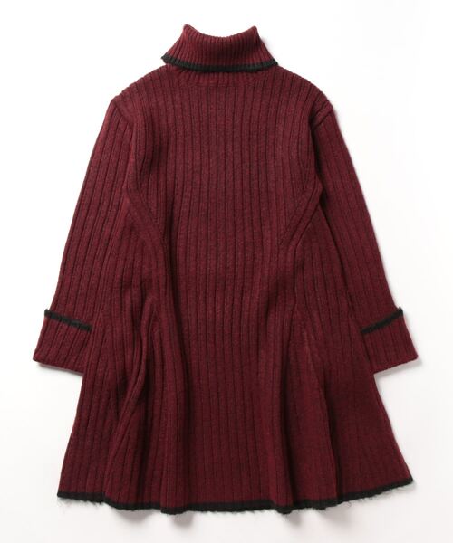 「31 Sons de mode」 ニットワンピース 36 ボルドー レディース_画像2