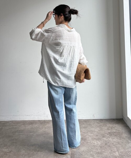 DouDou（ドゥドゥ） ブラウス シャツ 「WEB限定」ドロストスキッパー 