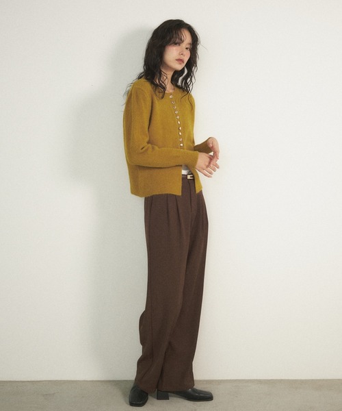 「Shelly island」 ニットカーディガン FREE ホワイト レディース_画像6