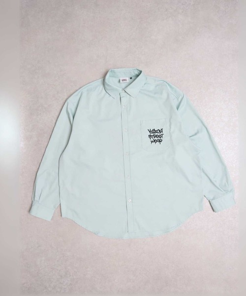 「VISION STREET WEAR」 長袖シャツ M ライム メンズ_画像2
