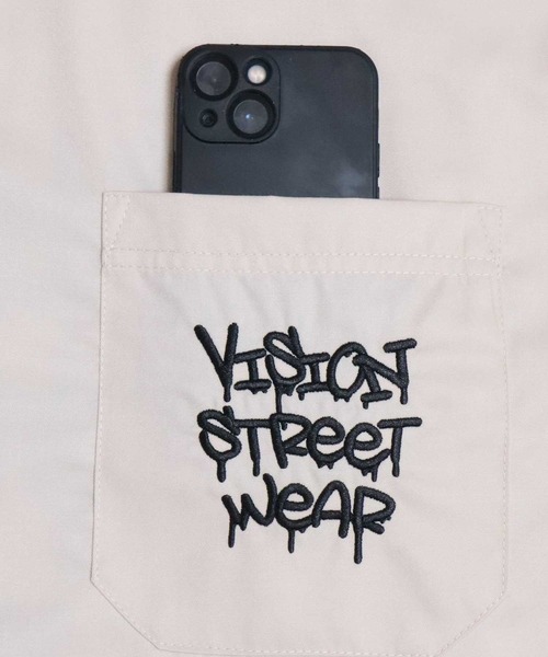 「VISION STREET WEAR」 長袖シャツ M ライム メンズ_画像4
