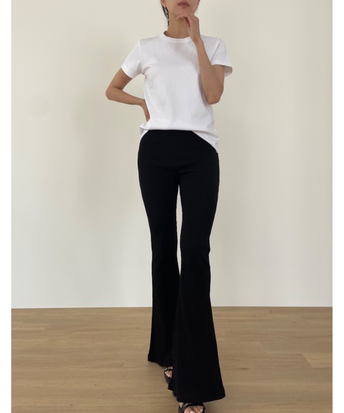 「Didot.showroom」 ブーツカットパンツ M ブラック レディース_画像4