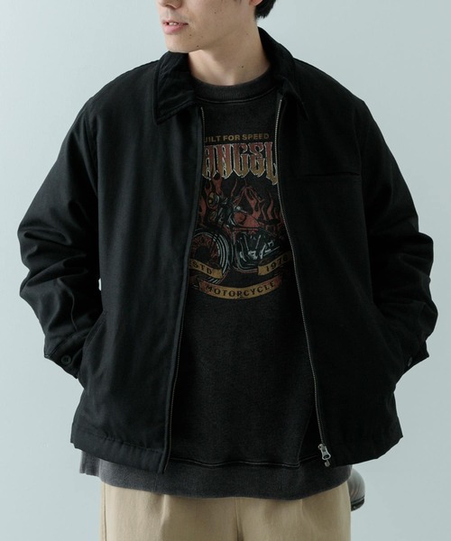 「ITEMS URBANRESEARCH」 中綿ブルゾン MEDIUM ブラック メンズ_画像2