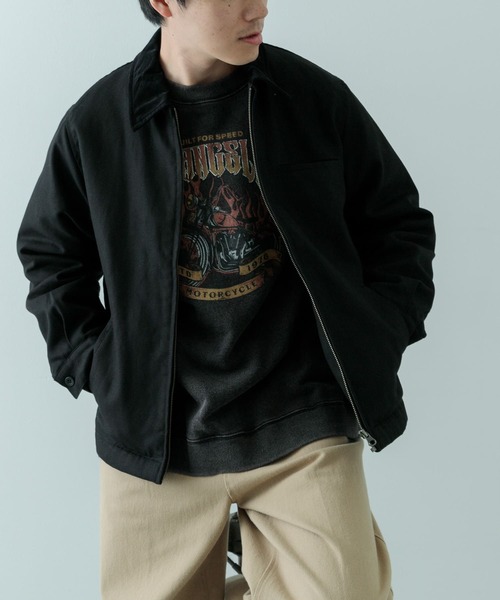「ITEMS URBANRESEARCH」 中綿ブルゾン MEDIUM ブラック メンズ_画像3