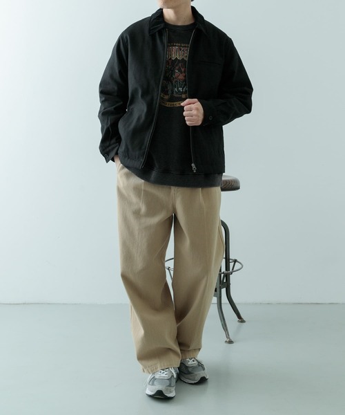 「ITEMS URBANRESEARCH」 中綿ブルゾン MEDIUM ブラック メンズ_画像5