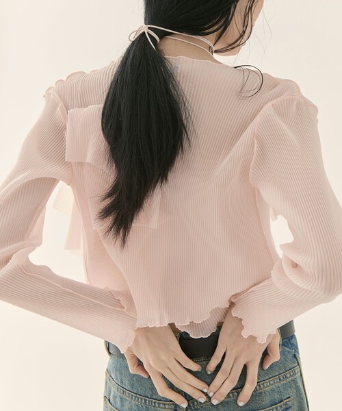 kotohayokozawa STUDIOUS別注 シアーカーディガン SHEER CARDIGAN(FREE BLACK): kotohayokozawa: WOMENS｜ STUDIOUS