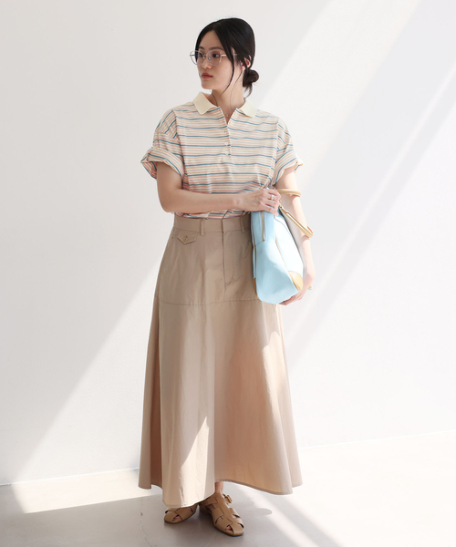 IENA（イエナ） tシャツ 半袖 マルチボーダーラガーシャツ レディース