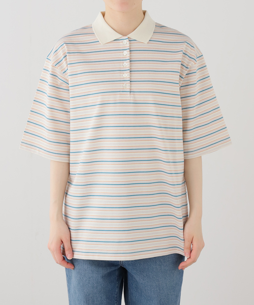 IENA（イエナ） tシャツ マルチボーダーラガーシャツ レディース